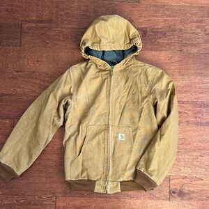 Carhartt Brown Hooded Jacket Youth